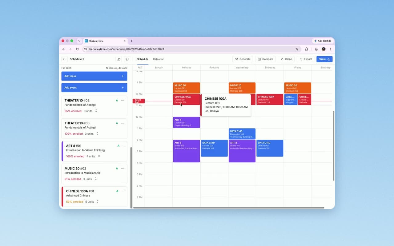 Berkeleytime — final design